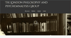 Desktop Screenshot of philosophy-psychoanalysis.org.uk